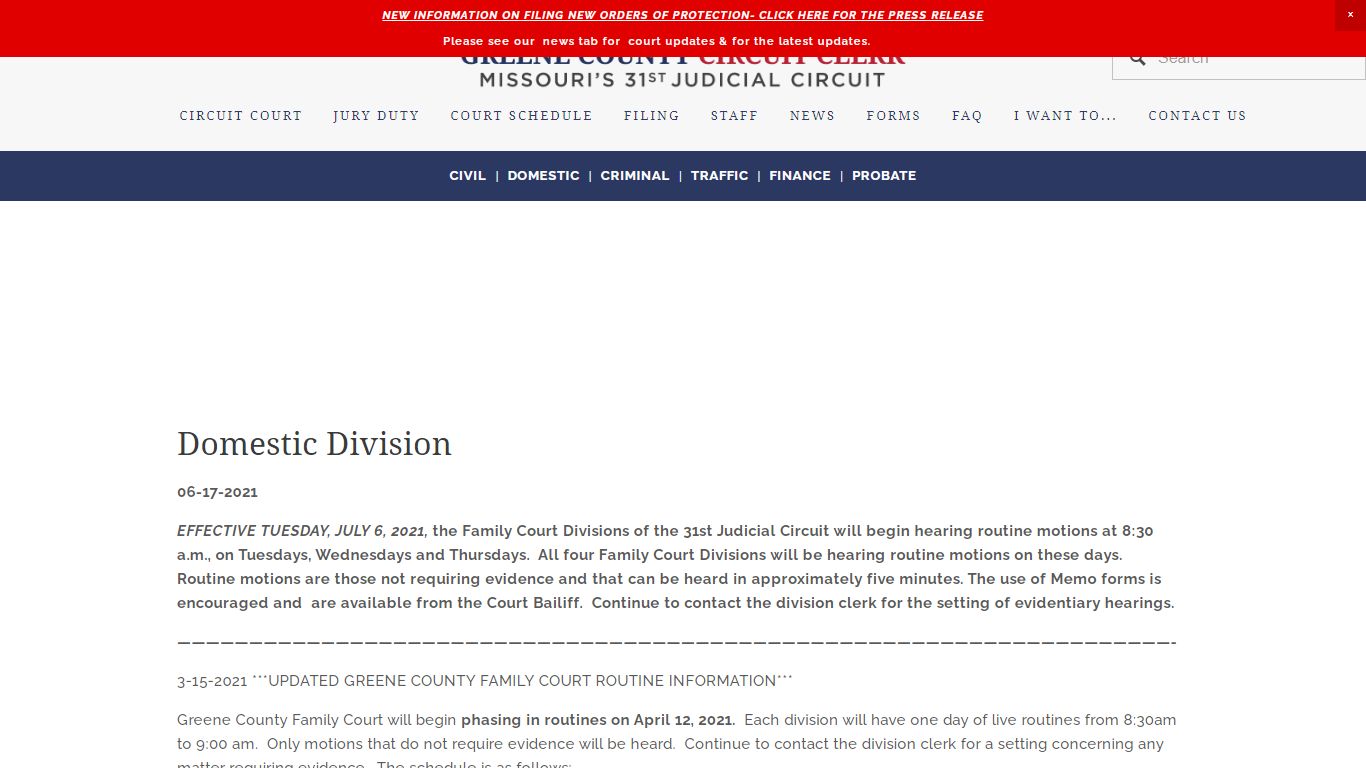 Domestic — Tom Barr | Greene County Circuit Clerk